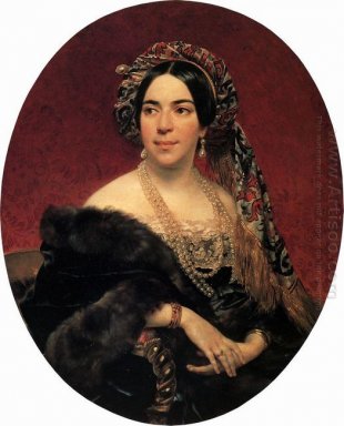 Retrato de princesa Z A Volkonskaya