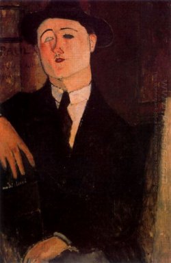 Porträtt av Paul guillaume 1916