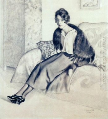 Retrato de O P Myasoedova 1920