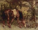 Caballo En El Bosque 1863