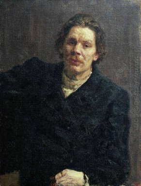 Portret van Maxim Gorki 1899