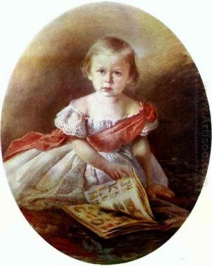 Stående av en flicka 1870