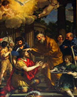 Ananias restoring the sight of Saint Paul
