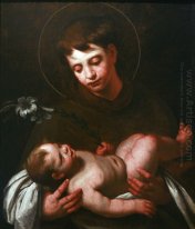 Saint Antony i Padua innehav Jesusbarnet