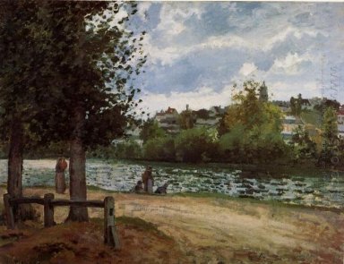 Le rive del fiume Oise presso Pontoise 1870