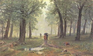 Rain In The Oak Grove 1891