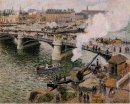 tempo úmido rouen o pont Boieldieu 1896