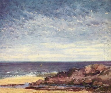 Côte de la mer en Normandie 1867