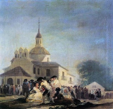 Bedevaart Naar De Kerk van San Isidro 1788