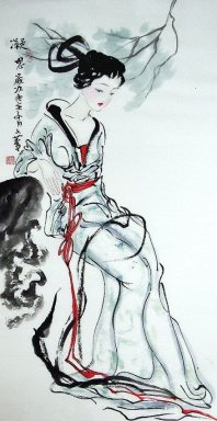 Belle Dame - Peinture chinoise