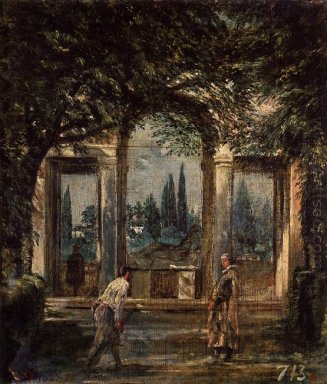 Сады виллы Медичи в Риме 1630