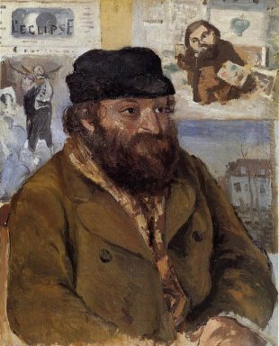 Portret van paul cezanne 1874