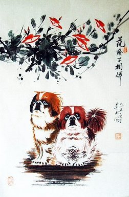 Chien - Peinture chinoise