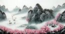 Plum fleurs - peinture chinoise