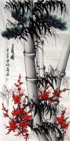Bambu (Tre Vänner Winter) - kinesisk målning