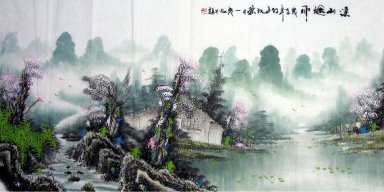Plum blomma - kinesisk målning