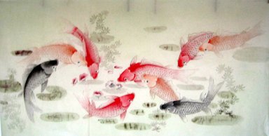 Fish - pittura cinese