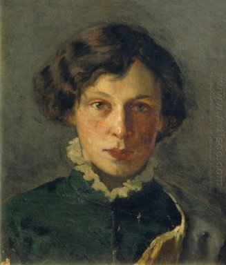 Портрет М Нестерова первой жены художника 1886