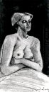 Donna nuda mezza lunghezza 1882