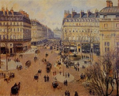 place du théâtre francais soleil d\' après-midi en hiver 1898