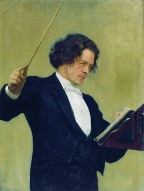 Retrato do compositor Anton Rubinstein 1887 2