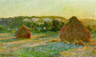 Wheatstacks Ende des Sommers 1891