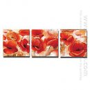 Hand-painted Floral Oil Painting - Set of 3