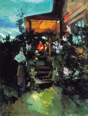 Musim Panas Evening On The Porch 1922