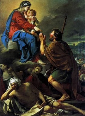 Санкт-Роха Молиться Деве Для конец чумы 1780