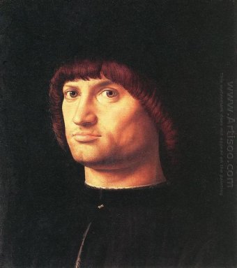 porträtt av en man i condottiero 1475