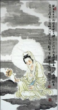 Guanshiyin, Guanyin - Lukisan Cina