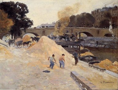 die Ufer der Seine in Paris pont d marie Quai d\'Anjou