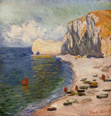 La plage et la Falaise D Amont