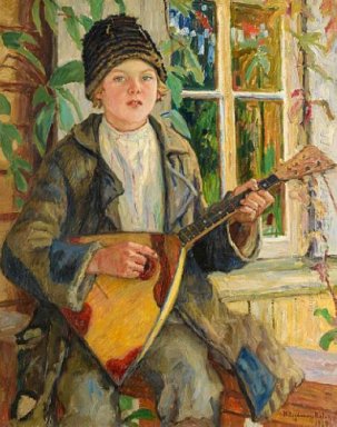 Junge mit Balalaika