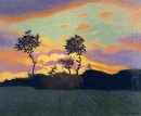 Landschaft bei Sonnenuntergang 1919