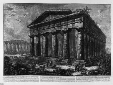 Blick auf den Tempel von Neptun