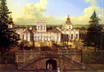 Wilanów Palace visto do jardim de 1776