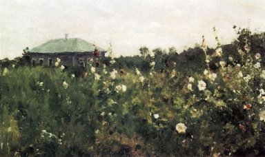 Hollyhocks Na Região Saratov 1889