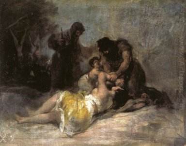 Scene van verkrachting en moord 1812