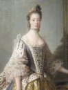 Porträtt av Sophia Charlotte av Mecklenburg-Strelitz, hustru til