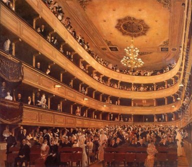 Auditorium in het Oude Burgtheater Wenen