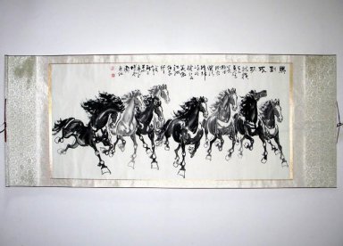 Horse-Success-Mounted - Pittura cinese