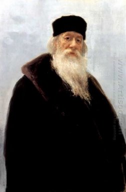 Portret van De kunstcriticus Vladimir Stasov 1900
