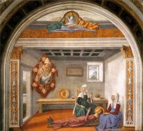 Annuncio della morte di San Fina 1475