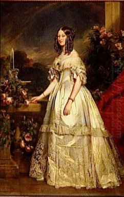 Portrait Of Princess Victoria Of Saxe Coburg Dan Gotha