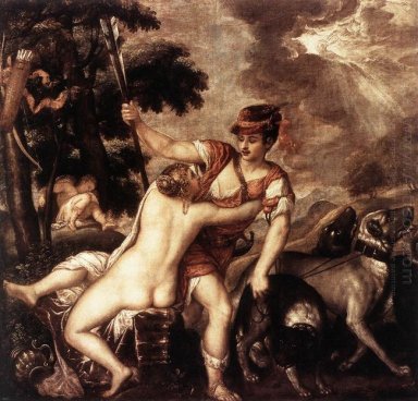 Venus en Adonis (detail) 1560