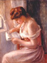 Девушка, читающая 1891