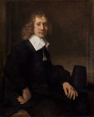 A Young Man At A Table Possibly Govaert Flinck 1660