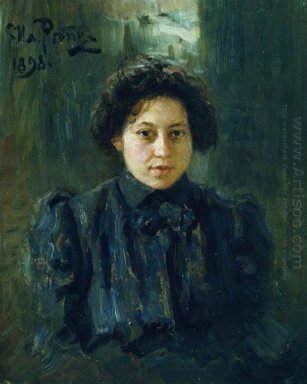 Retrato de la hija del artista Nadezhda 1898