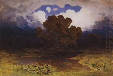 bosque lago nube 1890